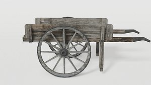 3D Old station wheelbarrow