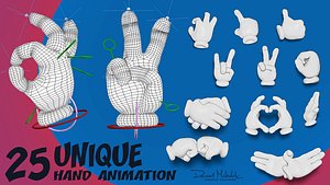 25 Cartoon Hand Animation