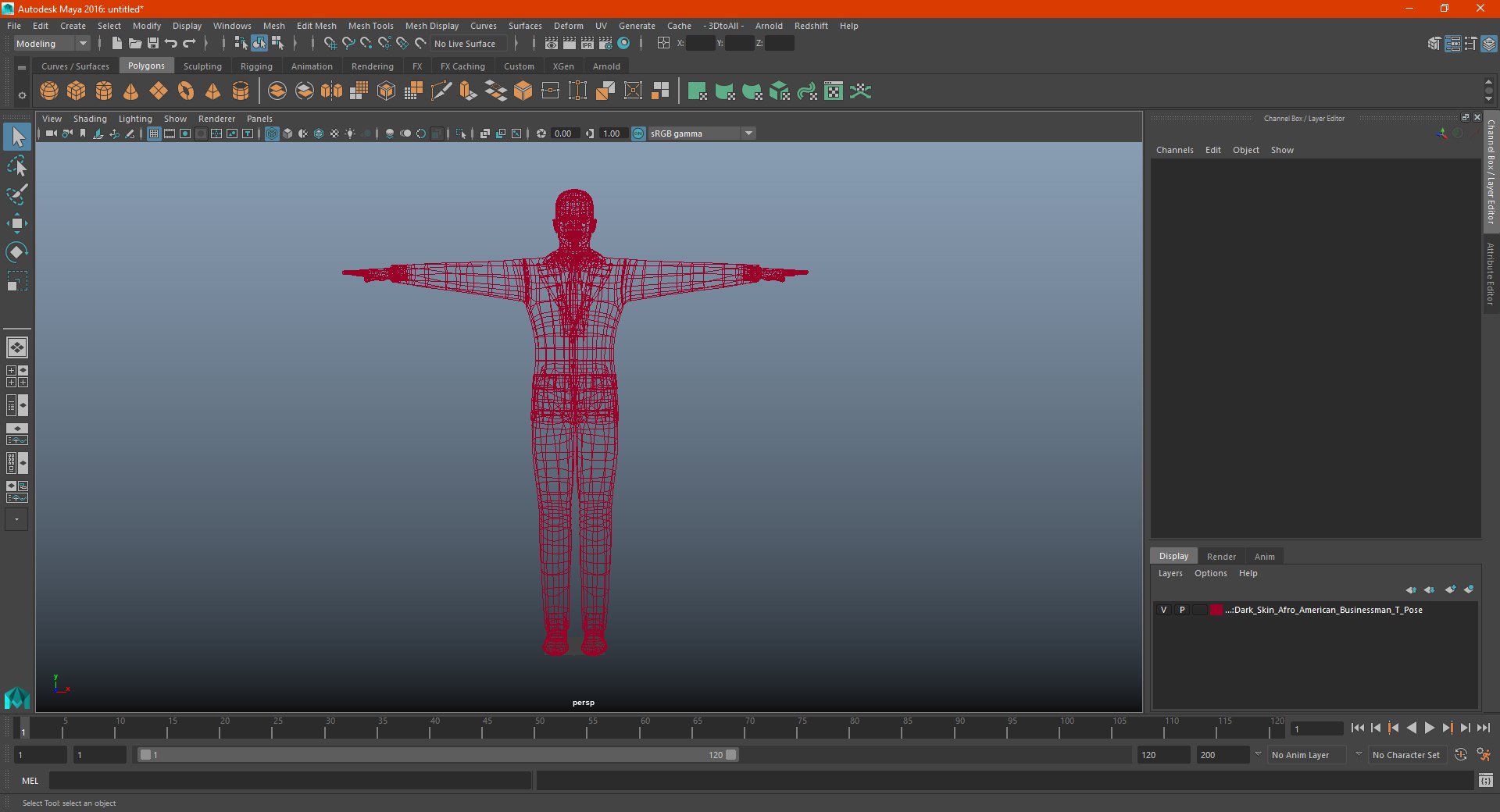 Archetype Fortnite Skin T-Pose RIGGING low-poly 3D print model