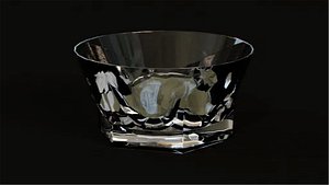 3D Old Fashioned Glass