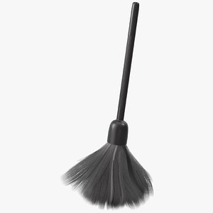 Dactyloscopic Fingerprint Dusting Brush Black 3D model