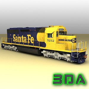 3ds max emd sd40-2 engines sf