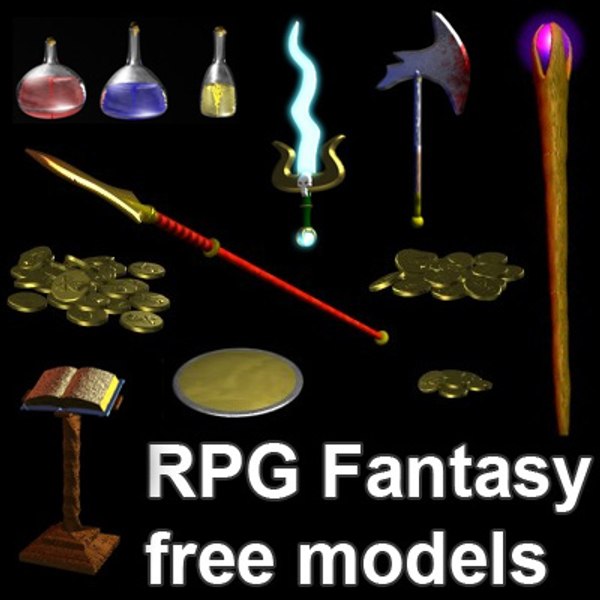 free pack rpg 3d model