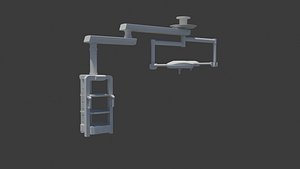 3d model surgery room boom arms
