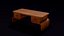 Silla De Madera Con Mesa De Centro