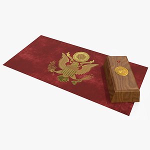 3D Presidential Call Button on Eagle Seal Flag