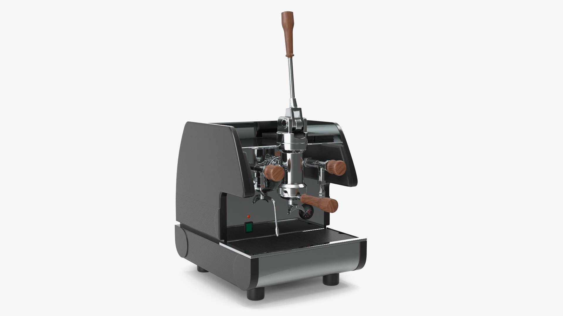 La Pavoni BAR T 1L Espresso Machine Chrome and Wood 3D model preview