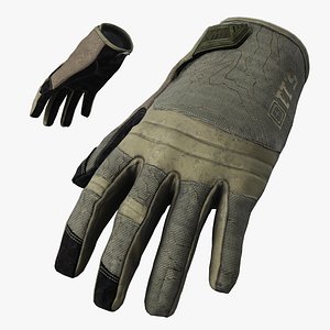 Realistic Military Utility Gloves - Game Ready