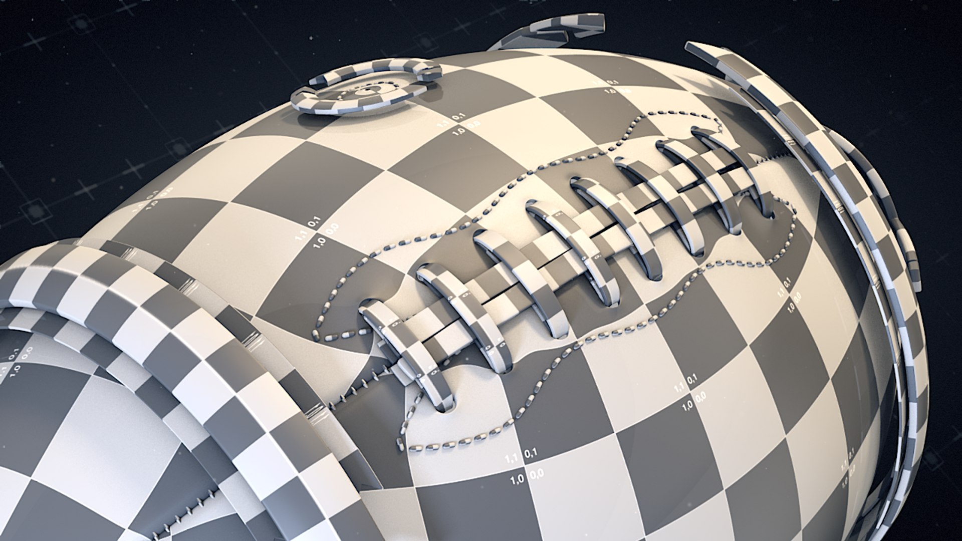 American Football Ball Concept 3d Model