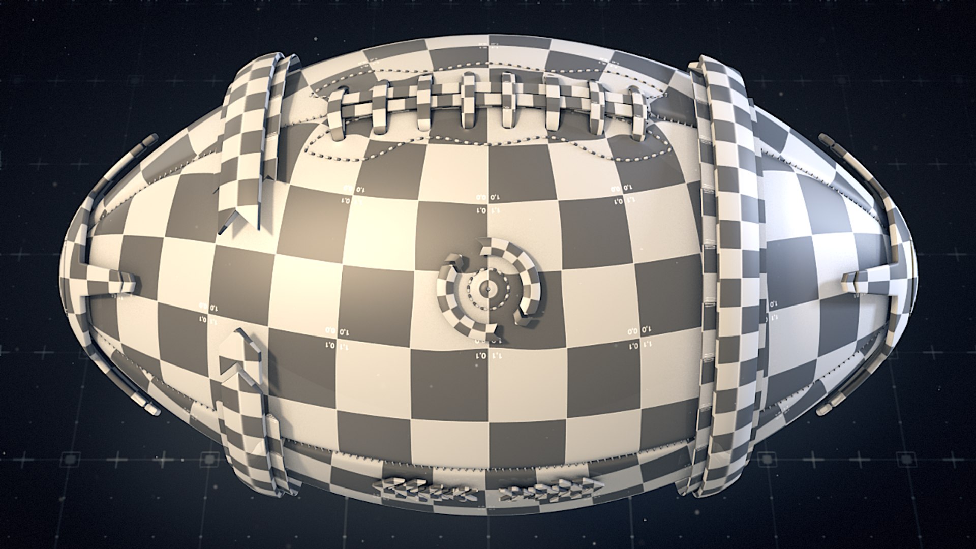 American Football Ball Concept 3d Model