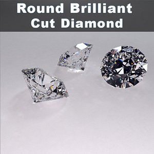 materials diamonds 3d model