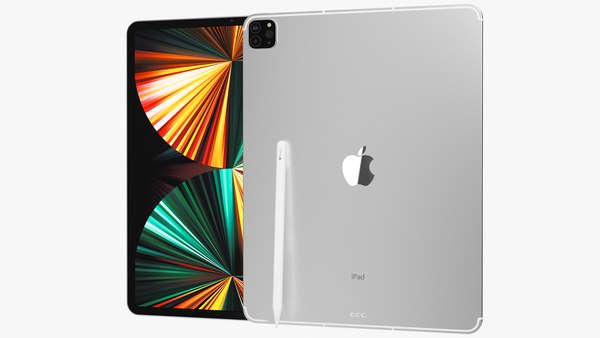 modèle 3D de Apple iPad Pro 12.9 2021 WiFi et cellulaire avec