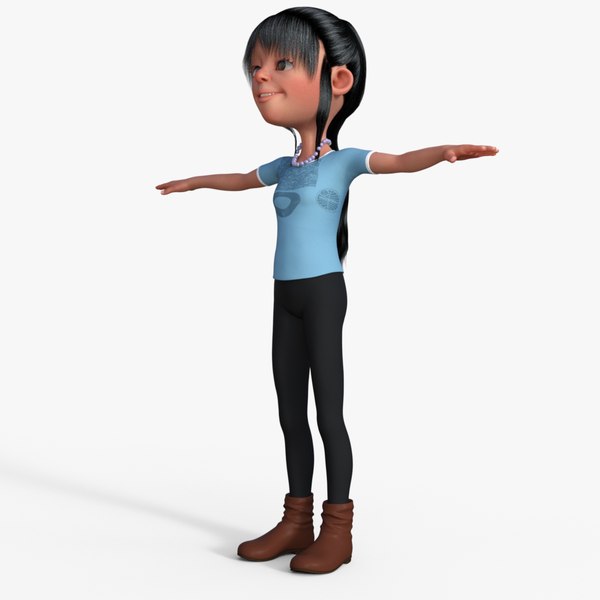 Cartoon Girl 3D