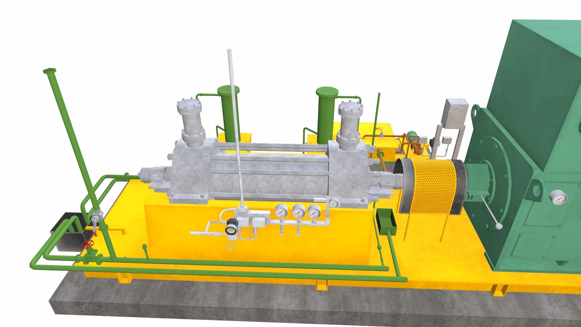 3D Model Boiler Distillation Valve Water Pump Chlorination - TurboSquid ...