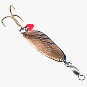 Copper Blue Trolling Spoon Lure