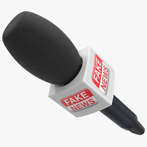 Fake News Interview Microphone Square