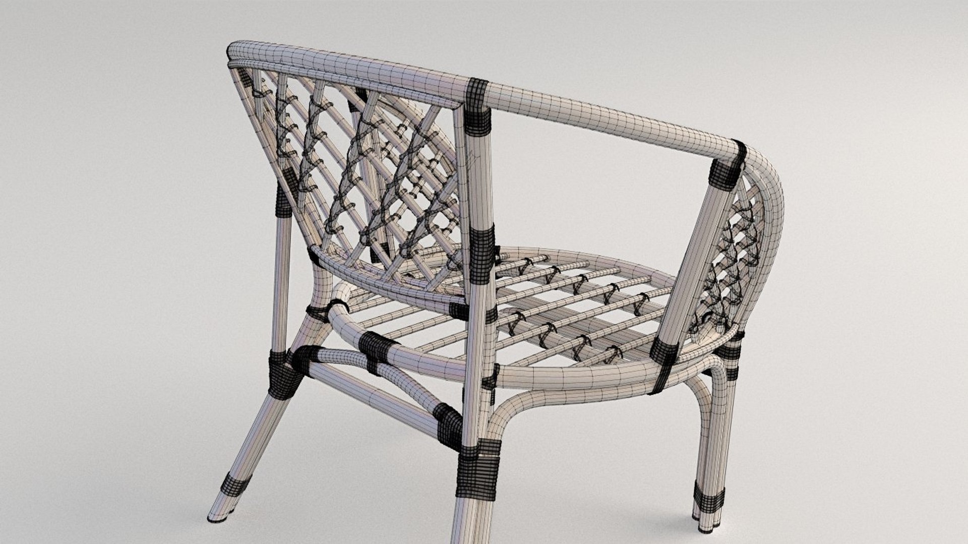 Visualization furniture rattan bamboo 3D model - TurboSquid 1524860