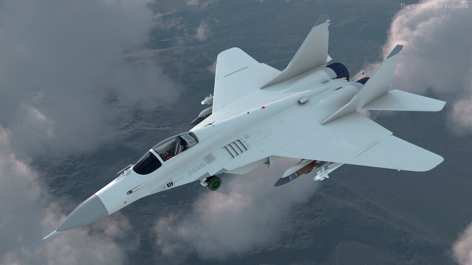 3D MiG 29 Fighter Aircraft with X-31PM Supersonic Missile https://p.turbosquid.com/ts-thumb/57/ysFJNE/XX/mig29fighteraircraftwithx31pmsupersonicmissilemb3dmodel003/jpg/1654763359/1920x1080/fit_q87/0f7093b28e9611639db5afc16c65ac2dbfad97c1/mig29fighteraircraftwithx31pmsupersonicmissilemb3dmodel003.jpg