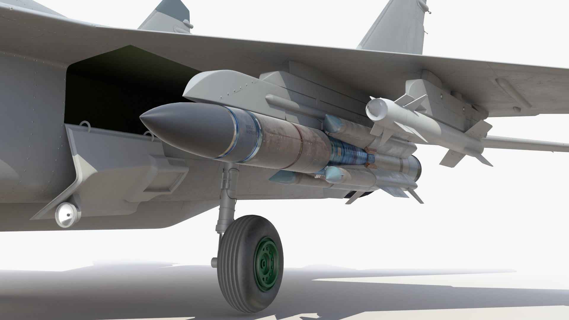 3D MiG 29 Fighter Aircraft with X-31PM Supersonic Missile https://p.turbosquid.com/ts-thumb/57/ysFJNE/h2/mig29fighteraircraftwithx31pmsupersonicmissilemb3dmodel036/jpg/1654763483/1920x1080/fit_q87/41bf2a60bbef537af748f0b4ad4199bc7f883e59/mig29fighteraircraftwithx31pmsupersonicmissilemb3dmodel036.jpg