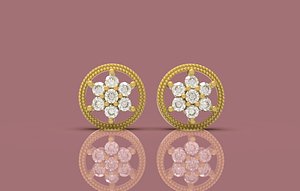 Gold Tops Earring - 0020 model