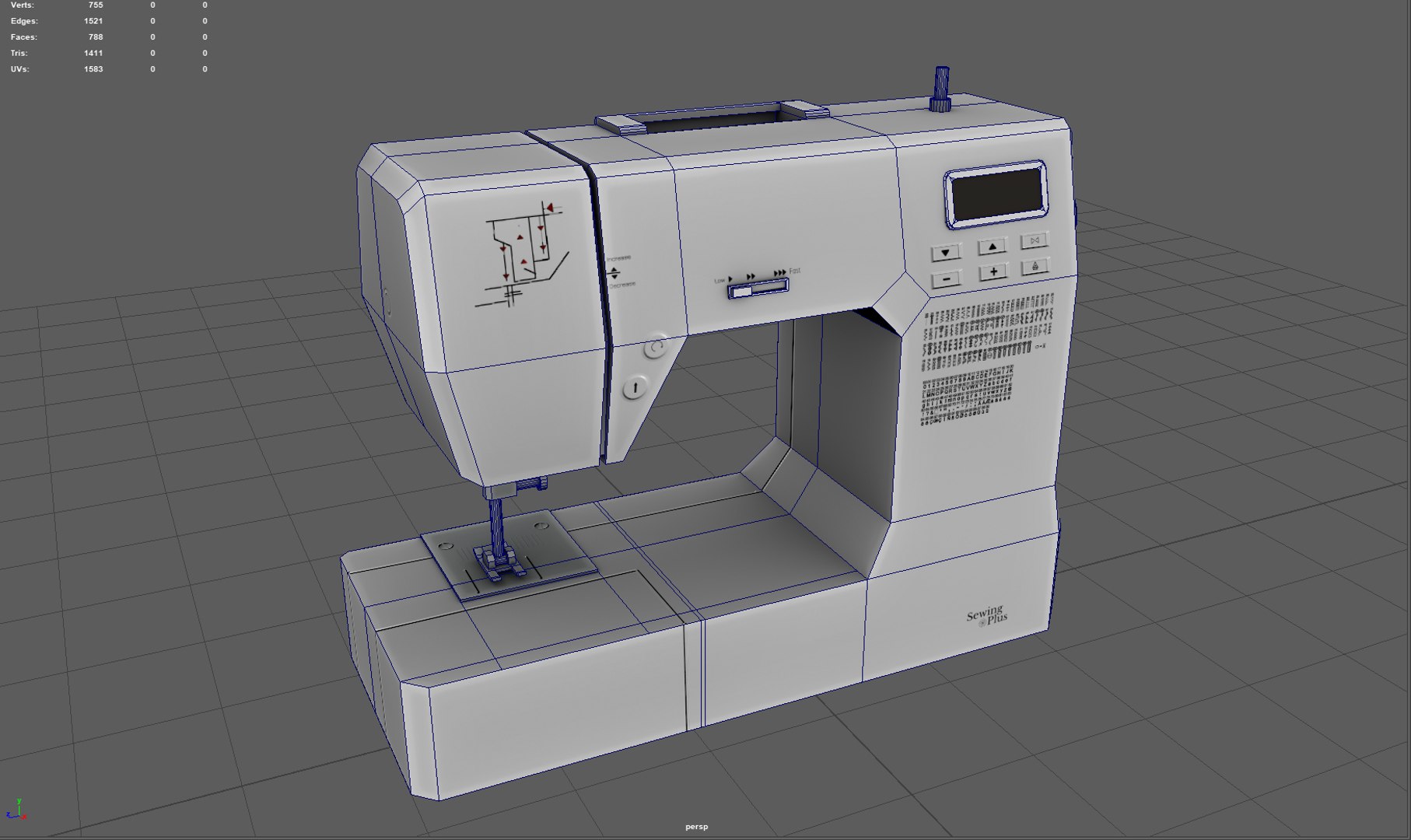 3D Sewing Machine - TurboSquid 2021459