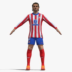 T-Pose Antoine Griezmann Atletico Madrid 24-25 3D model