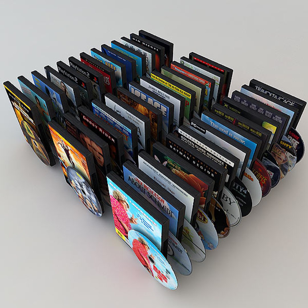 39 Dvd Cases Disks 3d Model