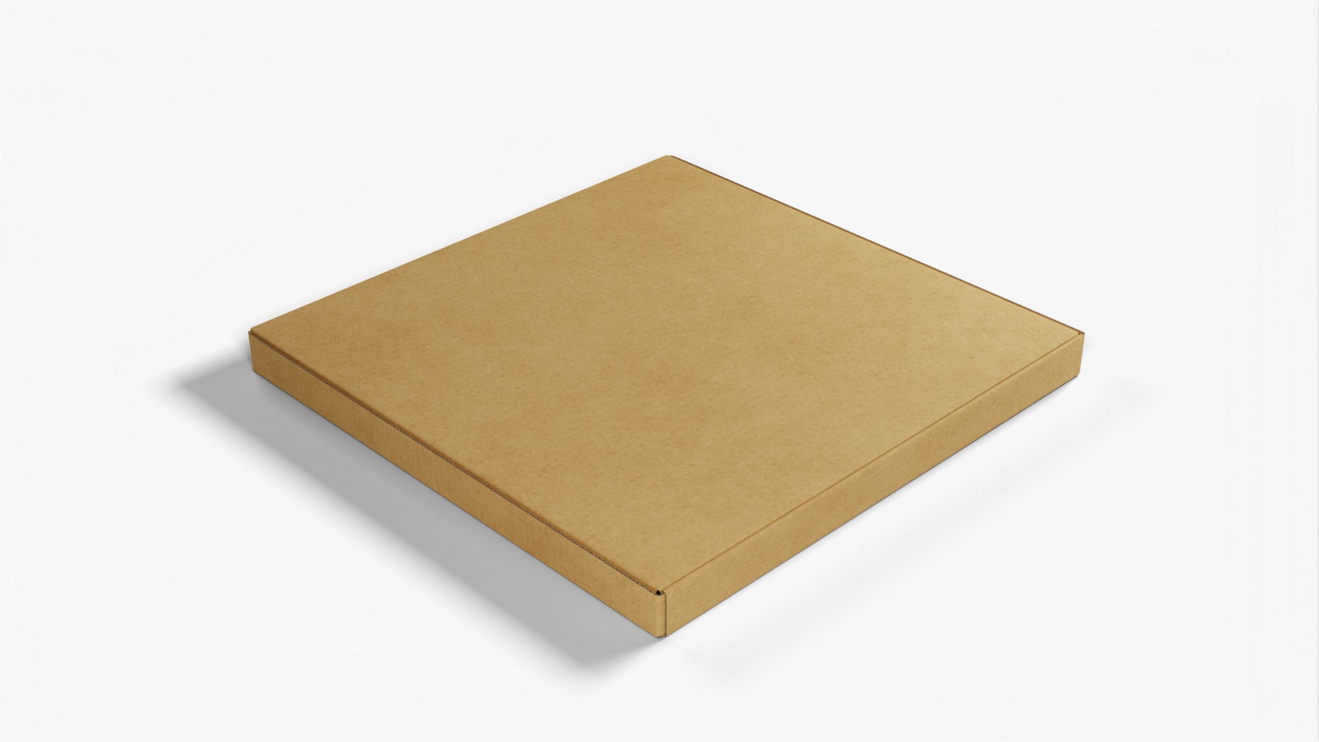 3D 8-inch Kraft Paper Pizza Box - TurboSquid 1964523