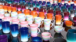 ADS - Coffee MugCup Mega Pack of 48 models 3D model