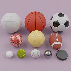 Sport Balls Collection 3D