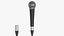3D Shure Sm58 and clamp A25D with Neutrik XLR cable