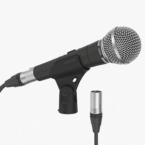 Shure Sm58 and clamp A25D with Neutrik XLR cable