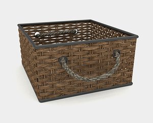 wicker basket 3D model