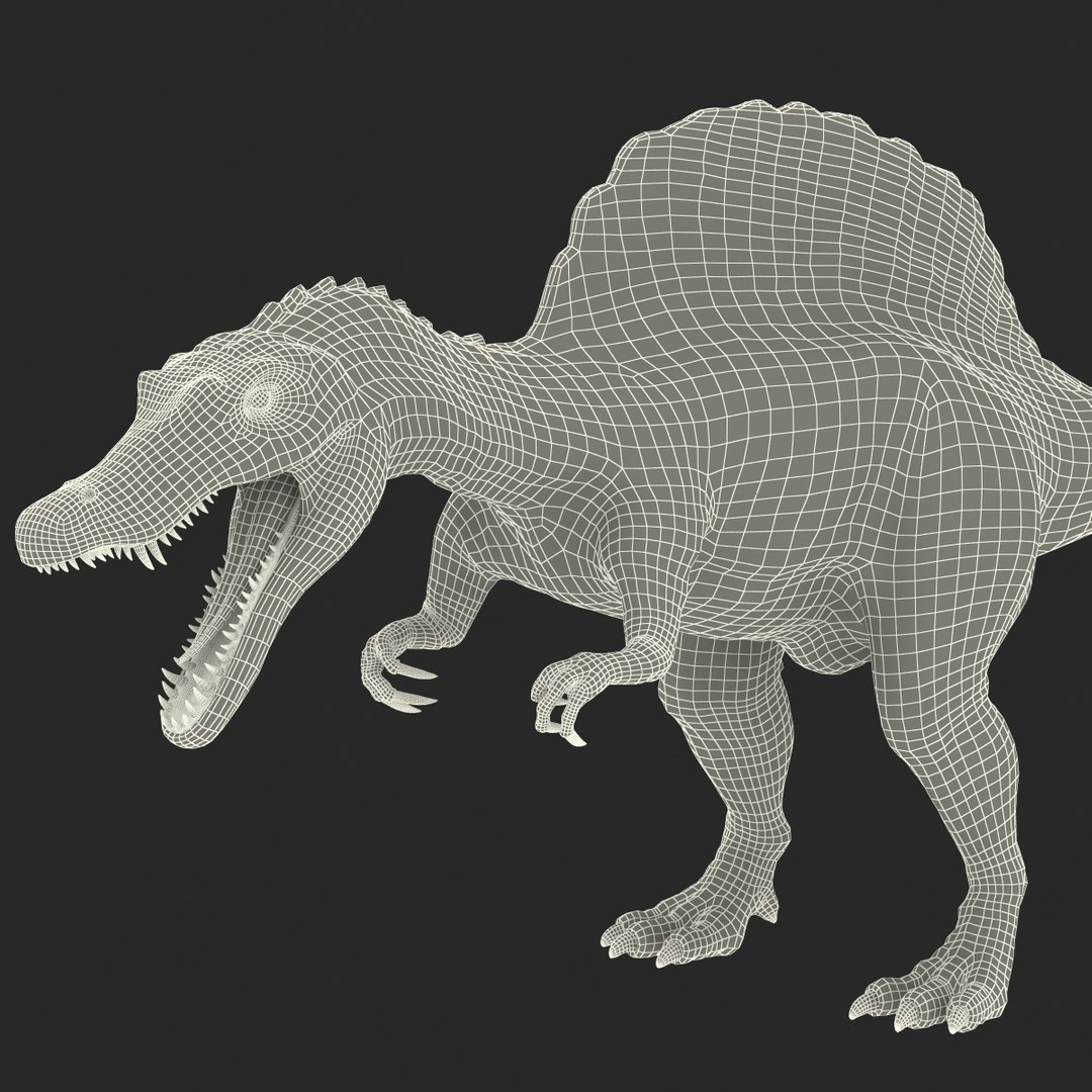 spinosaurus rigged 3d max
