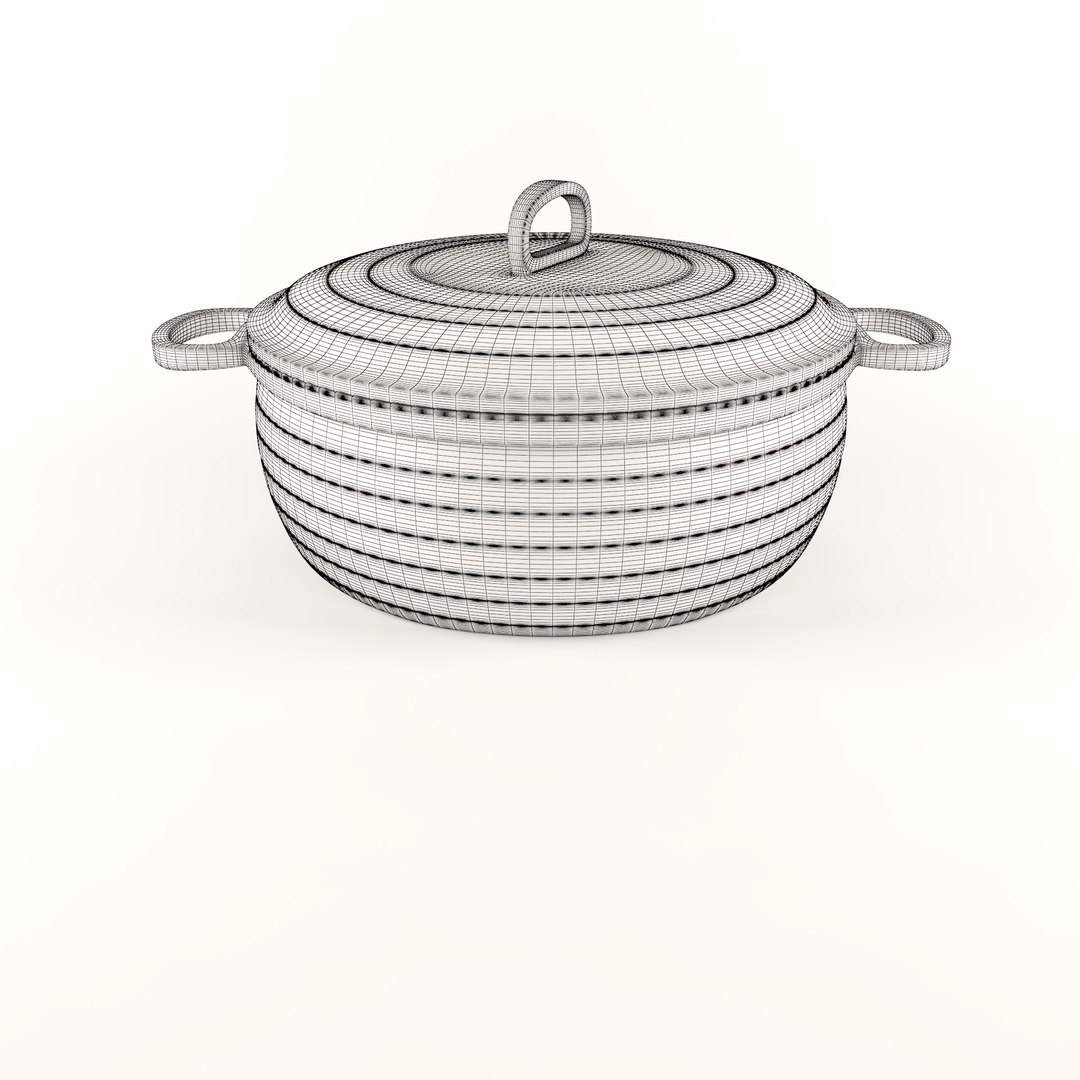 Cooking ceramic pot model - TurboSquid 1508467
