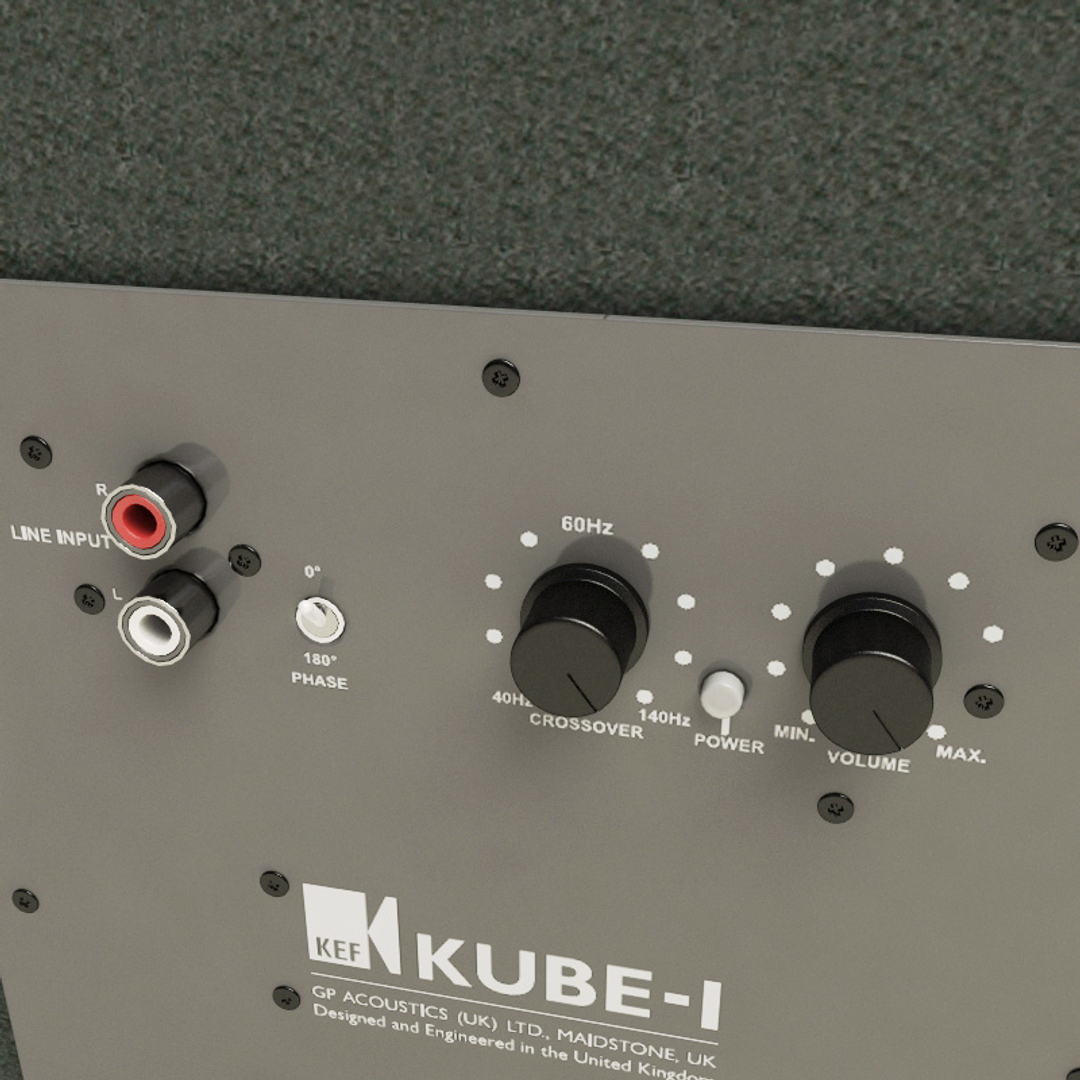 kef kube 1 subwoofer 3d model