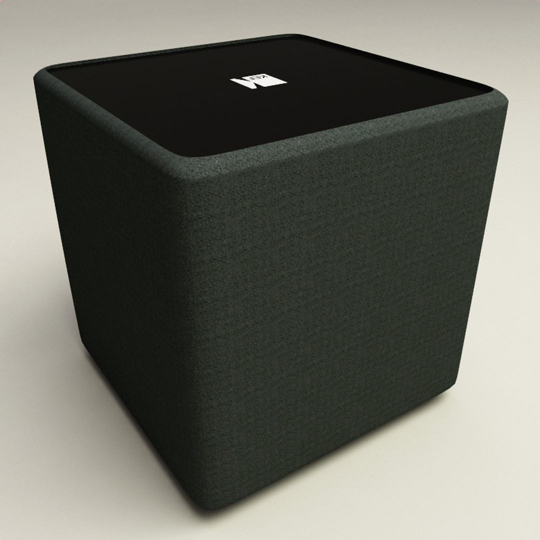 kef kube 1 subwoofer 3d model