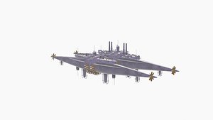 Winans Submarine 3D Model 3D model