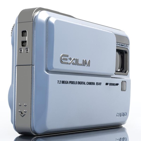 Photocamera.CASIO Exilim EX-V73Dモデル - TurboSquid 405634