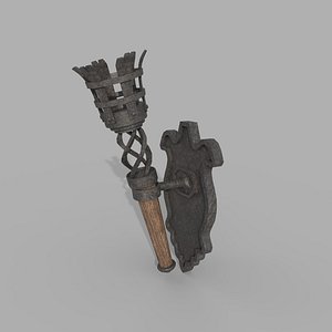 3D Wall Torch model
