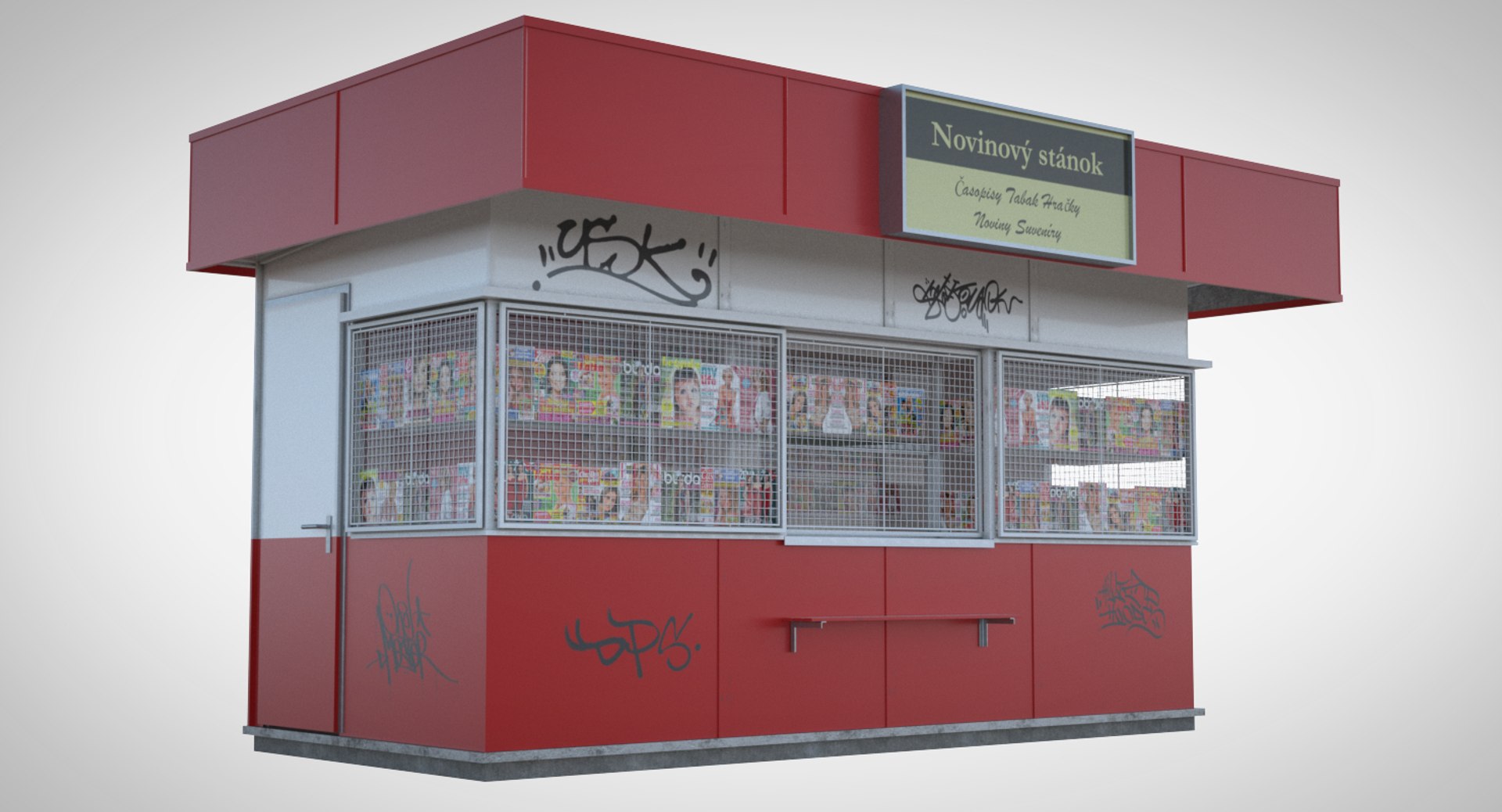 3D Newsagent - TurboSquid 1154682