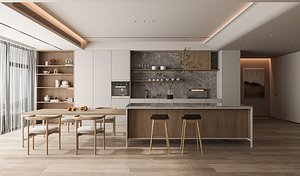 3D model Modern dining room