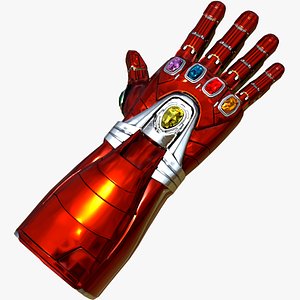 nano gauntlet marvel universe 3D model