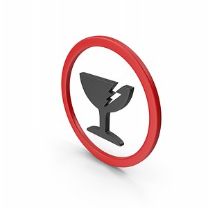 Fragile Icon 3D