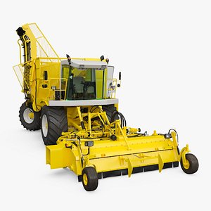 Agricultural Beet Harvester Machine Yellow Rigged