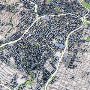 Part of San Antonio Bexar County Texas United States model