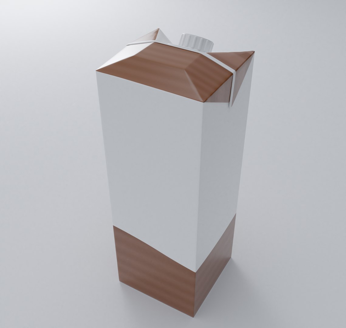 Milk Box 3D Model - TurboSquid 1574139