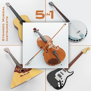 3d stringed musical instruments 5