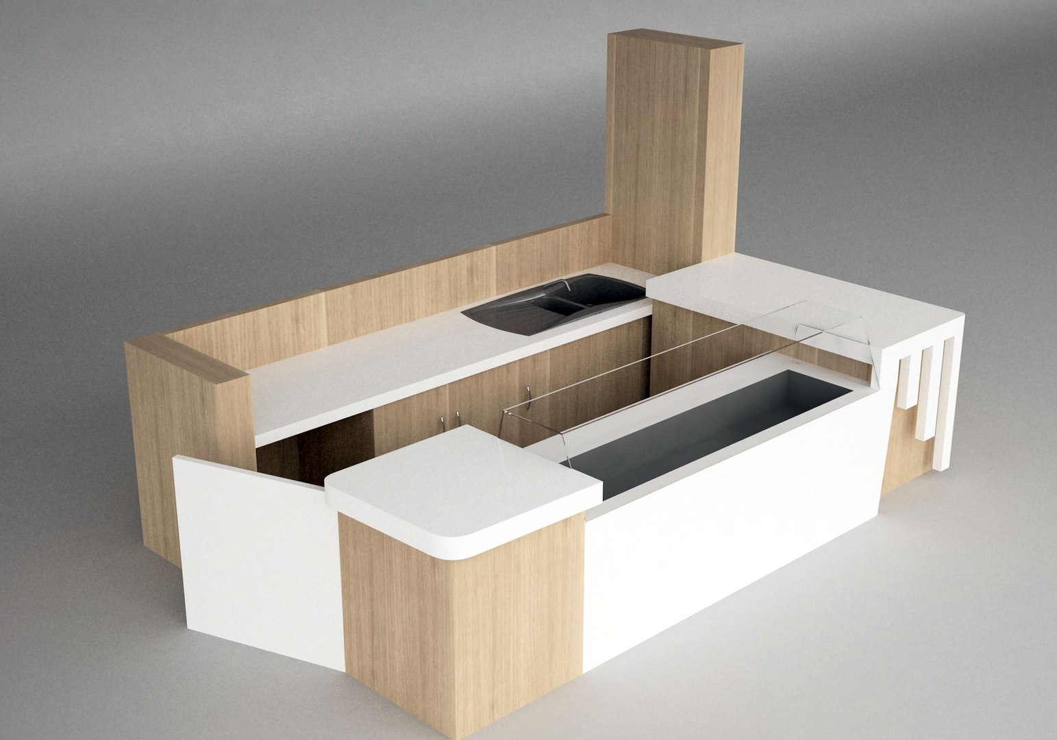 Food stand 3D model - TurboSquid 1576344