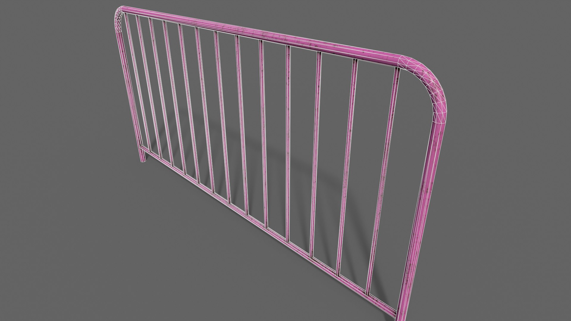 3D PBR Pedestrian Guard Rail Pink V1 https://p.turbosquid.com/ts-thumb/58/tx7jmn/lK/4_5/png/1647005558/1920x1080/fit_q87/622b6e4a6a4d2f840d754b102bb08fa6e49c5f82/4_5.jpg